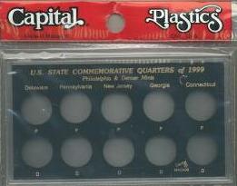 Capital Plastics 50 State Quarter Holder