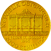 philharmonic gold coin obverse