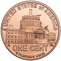 Lincoln Memorial Cent Type 4 Image of Coin