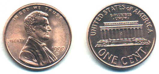 Lincoln Memorial Image of Coin