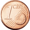 1 Euro Cent Coin Bezel Pendant