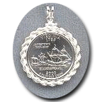 Rope Euro Coin Bezel Pendant