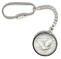 Coin Bezel Keychain Key Chain