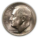 silver roosevelt dime obverse