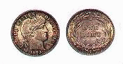 Barber Dime Image of Coin