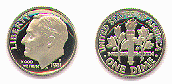 Roosevelt Dime Image of Coin