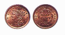 Coronet Half Cent