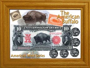 The American Buffalo Frme with Coins